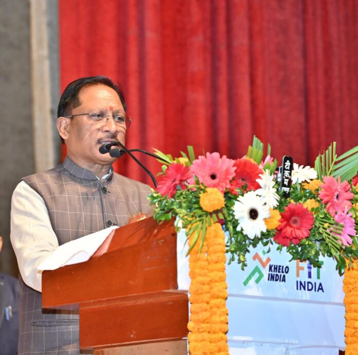 सांसद खेल महोत्सव– ‘फिट युवा, विकसित भारत’ का भव्य समापन : मुख्यमंत्री विष्णु देव साय ने खिलाड़ियों का बढ़ाया उत्साह