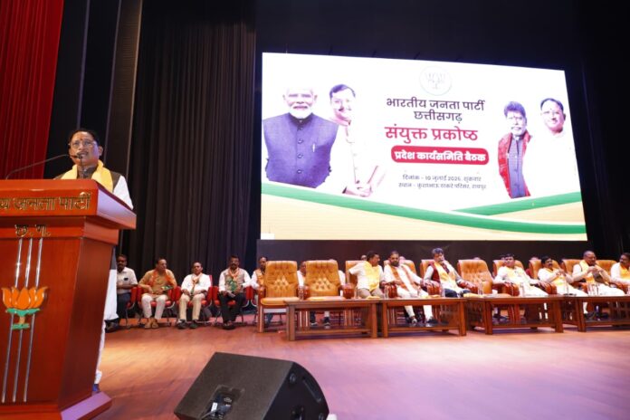 प्रकोष्ठों के माध्यम से केन्द्र एवं राज्य सरकार की योजनाओं को जन-जन तक पहुँचाना है : मुख्यमंत्री साय
